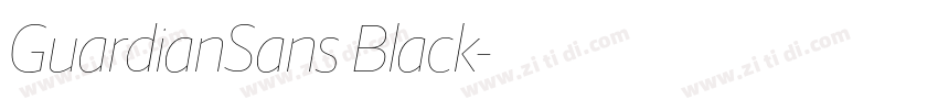 GuardianSans Black字体转换